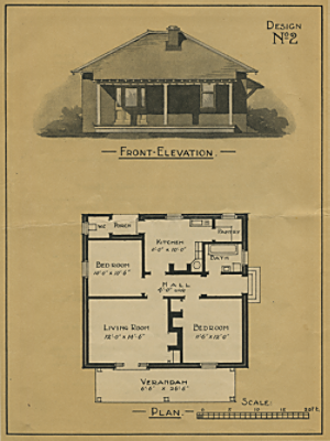 Pamphlet showing designs for a War Service Home